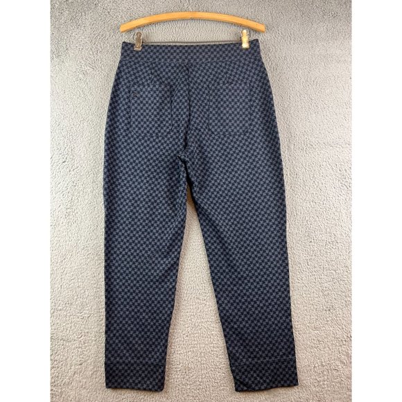 Betabrand Classic Yoga Dress Pants Sz L Blue pull on Stretch - Picture 2 of 10